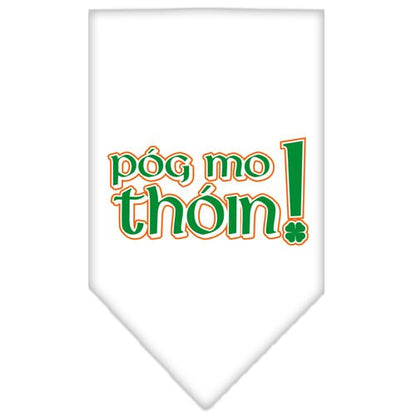 “Pog Mo Thoin” Cotton Pet Bandana from As You Wish Apparel – Dog Humor Bandana