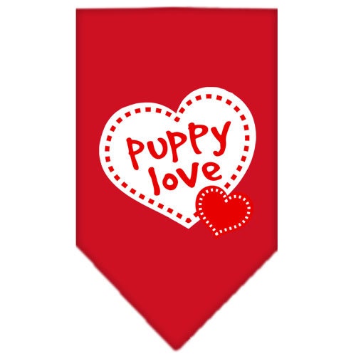 “Puppy Love” Cotton Pet Bandana from As You Wish Apparel – Dog Love Bandana
