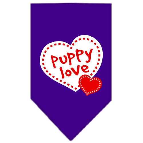 “Puppy Love” Cotton Pet Bandana from As You Wish Apparel – Dog Love Bandana