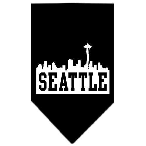“Seattle Skyline” Cotton Pet Bandana from As You Wish Apparel – City Pride Dog Bandana