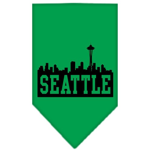 “Seattle Skyline” Cotton Pet Bandana from As You Wish Apparel – City Pride Dog Bandana