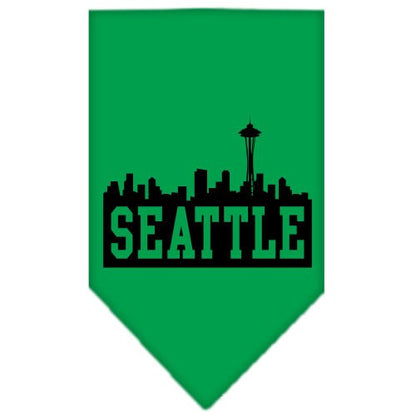 “Seattle Skyline” Cotton Pet Bandana from As You Wish Apparel – City Pride Dog Bandana