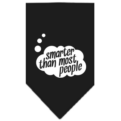 “Smarter Than Most People” Cotton Pet Bandana from As You Wish Apparel – Dog Humor Bandana