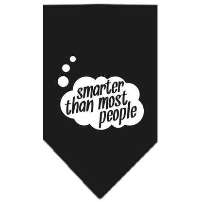 “Smarter Than Most People” Cotton Pet Bandana from As You Wish Apparel – Dog Humor Bandana