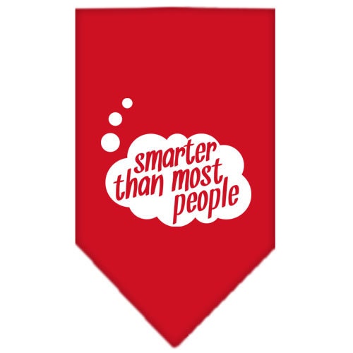 “Smarter Than Most People” Cotton Pet Bandana from As You Wish Apparel – Dog Humor Bandana