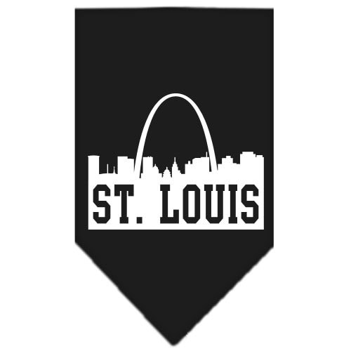 “St. Louis Skyline” Cotton Pet Bandana from As You Wish Apparel – City Pride Dog Bandana