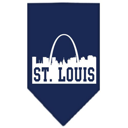 “St. Louis Skyline” Cotton Pet Bandana from As You Wish Apparel – City Pride Dog Bandana