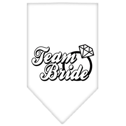 “Team Bride” Cotton Pet Bandana from As You Wish Apparel – Wedding & Party Dog Bandana