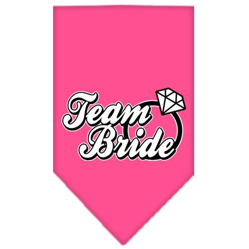 “Team Bride” Cotton Pet Bandana from As You Wish Apparel – Wedding & Party Dog Bandana