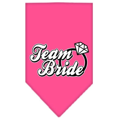 “Team Bride” Cotton Pet Bandana from As You Wish Apparel – Wedding & Party Dog Bandana