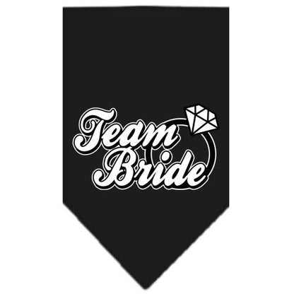 “Team Bride” Cotton Pet Bandana from As You Wish Apparel – Wedding & Party Dog Bandana