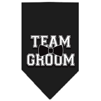 “Team Groom” Cotton Pet Bandana from As You Wish Apparel – Wedding & Party Dog Bandana