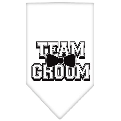 “Team Groom” Cotton Pet Bandana from As You Wish Apparel – Wedding & Party Dog Bandana