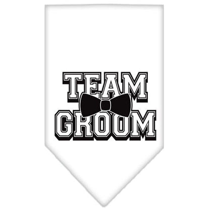 “Team Groom” Cotton Pet Bandana from As You Wish Apparel – Wedding & Party Dog Bandana