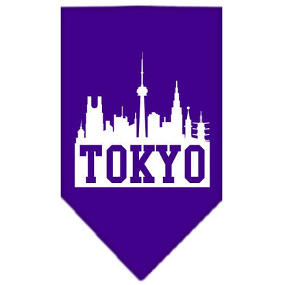 “Tokyo Skyline” Cotton Pet Bandana from As You Wish Apparel – City Pride Dog Bandana