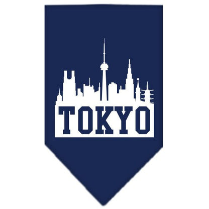 “Tokyo Skyline” Cotton Pet Bandana from As You Wish Apparel – City Pride Dog Bandana