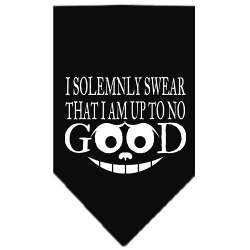 “I Solemnly Swear That I Am Up To No Good” Cotton Pet Bandana from As You Wish Apparel – Dog Humor Bandana