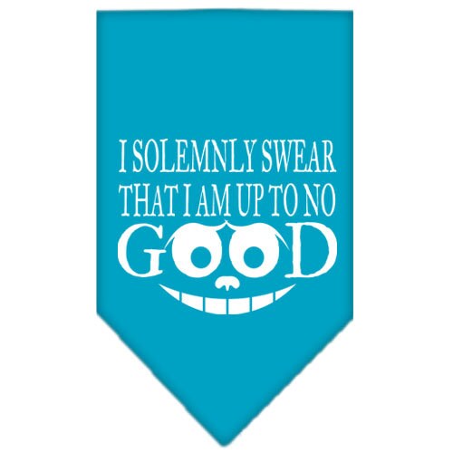 “I Solemnly Swear That I Am Up To No Good” Cotton Pet Bandana from As You Wish Apparel – Dog Humor Bandana