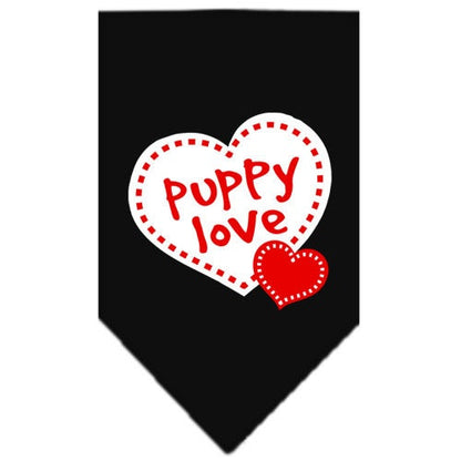 “Puppy Love” Cotton Pet Bandana from As You Wish Apparel – Dog Love Bandana