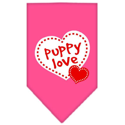 “Puppy Love” Cotton Pet Bandana from As You Wish Apparel – Dog Love Bandana