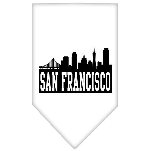 “San Francisco Skyline” Cotton Pet Bandana from As You Wish Apparel – City Pride Dog Bandana