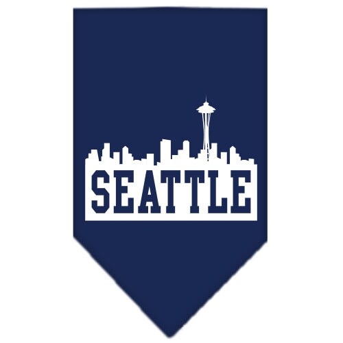 “Seattle Skyline” Cotton Pet Bandana from As You Wish Apparel – City Pride Dog Bandana