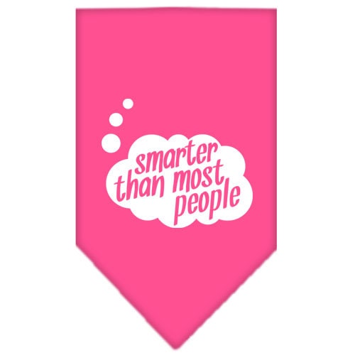 “Smarter Than Most People” Cotton Pet Bandana from As You Wish Apparel – Dog Humor Bandana