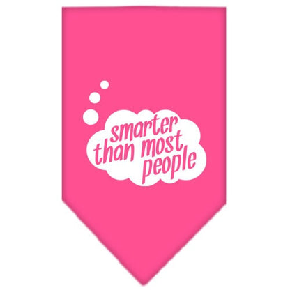 “Smarter Than Most People” Cotton Pet Bandana from As You Wish Apparel – Dog Humor Bandana