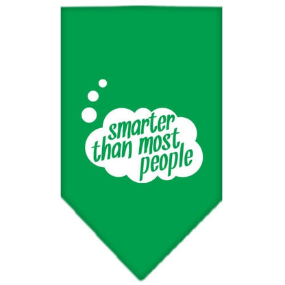 “Smarter Than Most People” Cotton Pet Bandana from As You Wish Apparel – Dog Humor Bandana