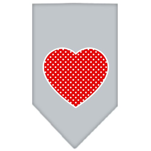 “Red Swiss Dot Heart” Cotton Pet Bandana from As You Wish Apparel – Dog Fashion Bandana