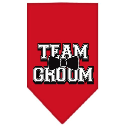“Team Groom” Cotton Pet Bandana from As You Wish Apparel – Wedding & Party Dog Bandana