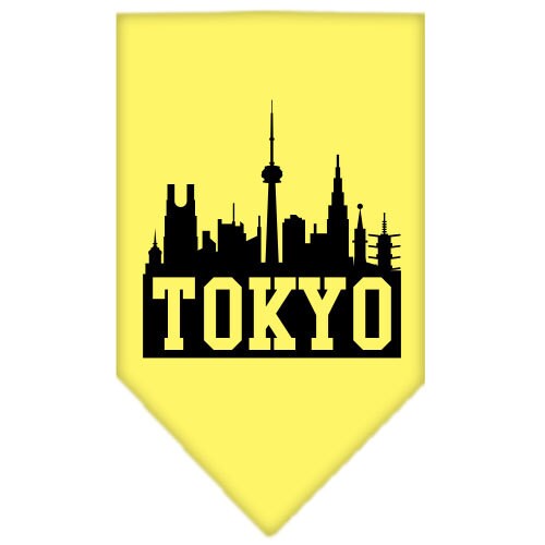 “Tokyo Skyline” Cotton Pet Bandana from As You Wish Apparel – City Pride Dog Bandana