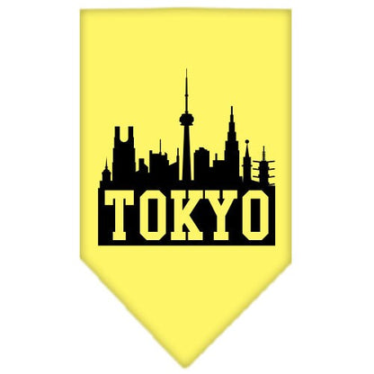 “Tokyo Skyline” Cotton Pet Bandana from As You Wish Apparel – City Pride Dog Bandana