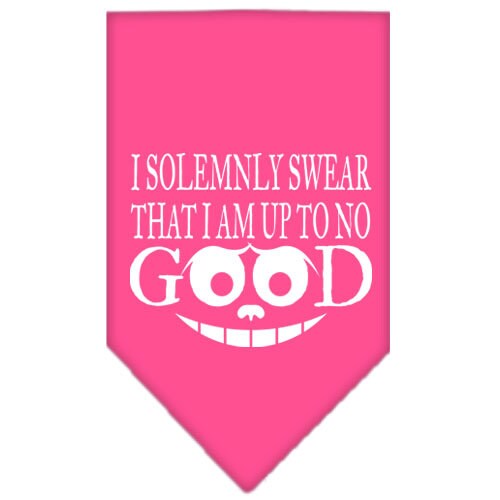 “I Solemnly Swear That I Am Up To No Good” Cotton Pet Bandana from As You Wish Apparel – Dog Humor Bandana