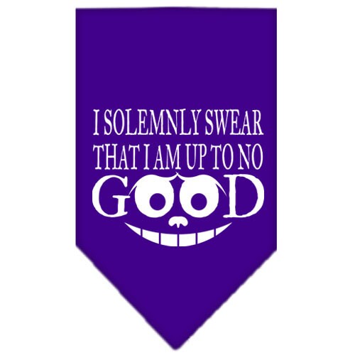 “I Solemnly Swear That I Am Up To No Good” Cotton Pet Bandana from As You Wish Apparel – Dog Humor Bandana