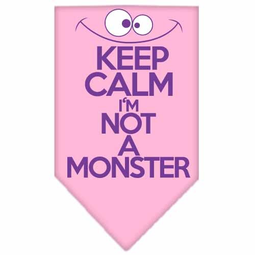“Keep Calm, I’m Not A Monster” Cotton Pet Bandana from As You Wish Apparel – Dog Humor Bandana