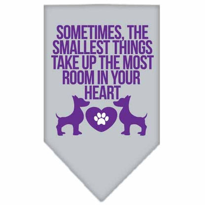 “Sometimes, The Smallest Things Take Up The Most Room In Your Heart” Cotton Pet Bandana from As You Wish Apparel – Dog Love Bandana