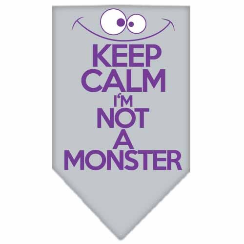 “Keep Calm, I’m Not A Monster” Cotton Pet Bandana from As You Wish Apparel – Dog Humor Bandana