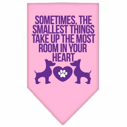 “Sometimes, The Smallest Things Take Up The Most Room In Your Heart” Cotton Pet Bandana from As You Wish Apparel – Dog Love Bandana