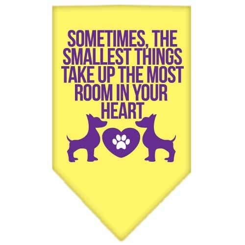 “Sometimes, The Smallest Things Take Up The Most Room In Your Heart” Cotton Pet Bandana from As You Wish Apparel – Dog Love Bandana