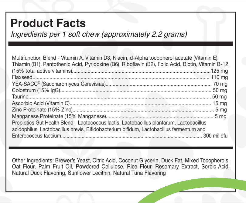 Sanctuary Strength™ Daily Multivitamin Chews from My Dog Sanctuary – Dog Wellness Supplements