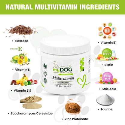Sanctuary Strength™ Daily Multivitamin Chews from My Dog Sanctuary – Dog Wellness Supplements
